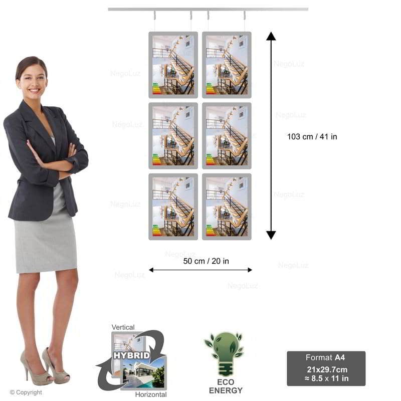 Led Window Displays For Estate Agents 2 - NegoLuz Eesti Ecran Vitrine Agence Immobiliere A4v 3r2c